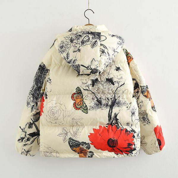 winter new style korean-style flower art printed warm cotton-padded clothes women's hooded long sleeve down coat cotton coat s25, Blue;black
winter new style korean-style flower art printed warm cotton-padded clothes women's hooded long sleeve down coat cotton coat s25, Blue;black
