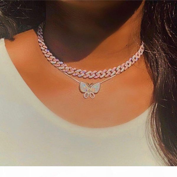 iced out bling cuban chain necklace 9mm big heavy hip hop jewelry choker two tone color rhinestone cz clasp women mens necklaces, Silver
iced out bling cuban chain necklace 9mm big heavy hip hop jewelry choker two tone color rhinestone cz clasp women mens necklaces, Silver