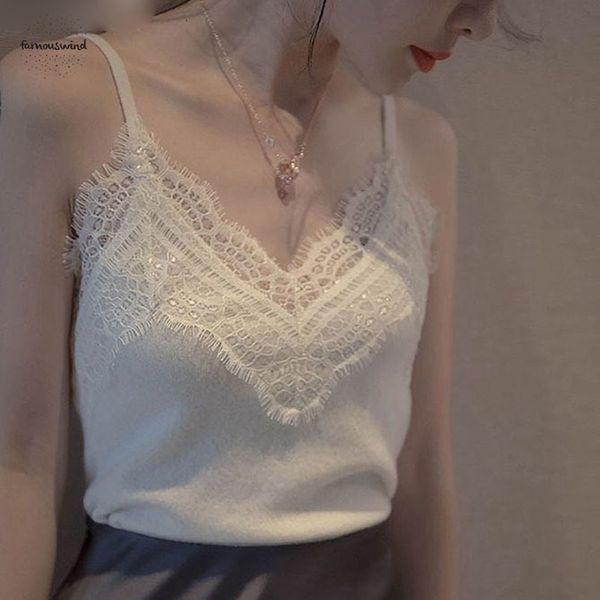 chic new top sexy v шеи кружева топы женщины бретели повседневная бретели 2019 твердые кружева рукавов рубашки женский вязать, White
chic new top sexy v шеи кружева топы женщины бретели повседневная бретели 2019 твердые кружева рукавов рубашки женский вязать, White