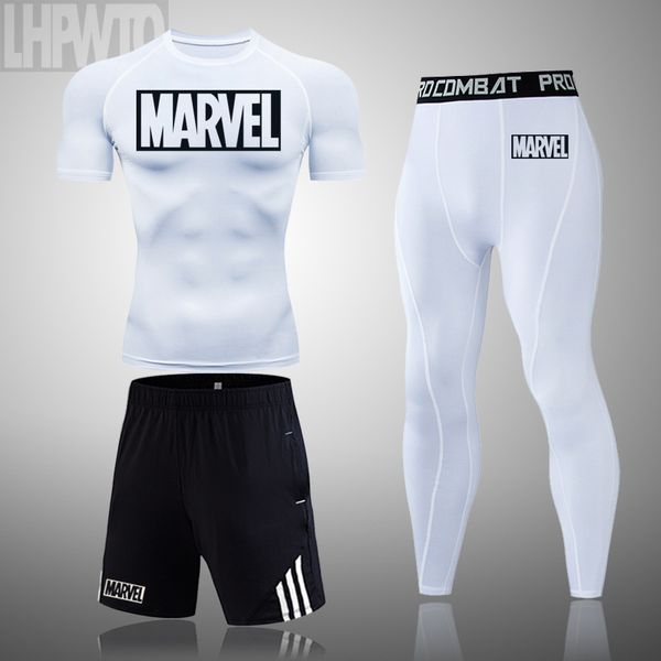 marvel sports t-shirt men's suits running t-shirt+sports shorts+jogging pants mens sportswear suit soccer play gym sets new, Black;blue
marvel sports t-shirt men's suits running t-shirt+sports shorts+jogging pants mens sportswear suit soccer play gym sets new, Black;blue