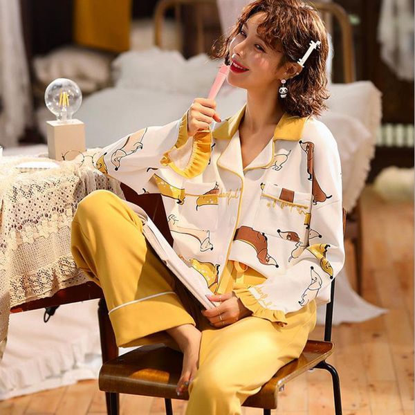 jinsen aite cotton long sleeve pajamas sets women new sweet lovely cartoon sleepwear plus size spring autumn nightwear js828, Black;red
jinsen aite cotton long sleeve pajamas sets women new sweet lovely cartoon sleepwear plus size spring autumn nightwear js828, Black;red