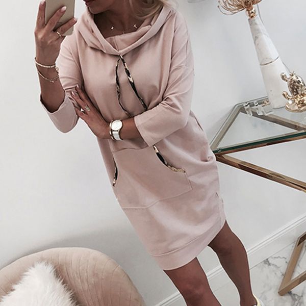 hoodies dress women autumn winter casual hooded sweatshirt dresses 2019 new ladies long sleeve pink pocket pullover dress d20, Black;gray
hoodies dress women autumn winter casual hooded sweatshirt dresses 2019 new ladies long sleeve pink pocket pullover dress d20, Black;gray