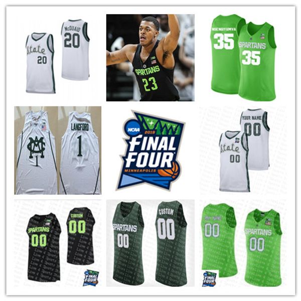 custom michigan state spartans basketball 1 joshua langford 5 cassius winston 20 matt mcquaid jerseys green sewn 2019 final four msu jersey, Black
custom michigan state spartans basketball 1 joshua langford 5 cassius winston 20 matt mcquaid jerseys green sewn 2019 final four msu jersey, Black