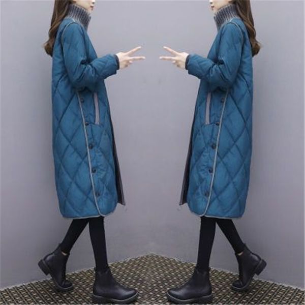 women's down & parkas mid-length cotton coat female 2021 winter fashion large size loose thick over the knee jacket tide h00960, Black
women's down & parkas mid-length cotton coat female 2021 winter fashion large size loose thick over the knee jacket tide h00960, Black