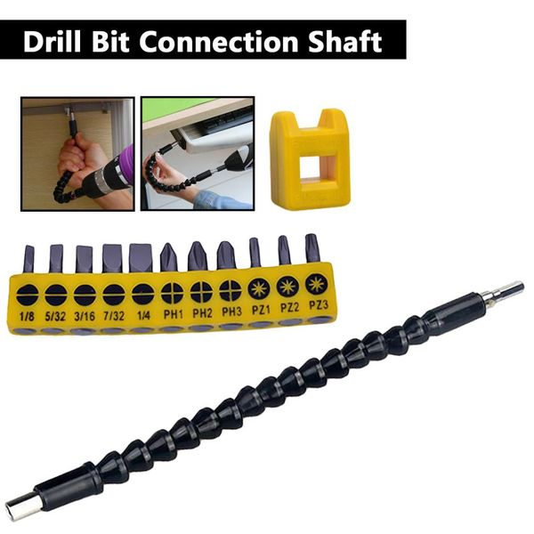 flexible shaft bit power tools accessorie electric drill screwdriver bit holder flex shaft connect link extention
flexible shaft bit power tools accessorie electric drill screwdriver bit holder flex shaft connect link extention