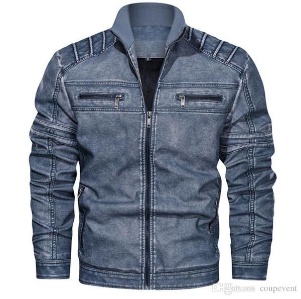 vintage pu mens jackets 2020 spring long sleeve stand collar mens coats casual slim male outerwears, Black;brown
vintage pu mens jackets 2020 spring long sleeve stand collar mens coats casual slim male outerwears, Black;brown