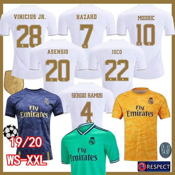 19 20 real madrid football jersey benzema jovic modric sergio ramos bale hazard 2019 2020 man kids kit woman sports soccer shirts, Black;yellow
19 20 real madrid football jersey benzema jovic modric sergio ramos bale hazard 2019 2020 man kids kit woman sports soccer shirts, Black;yellow