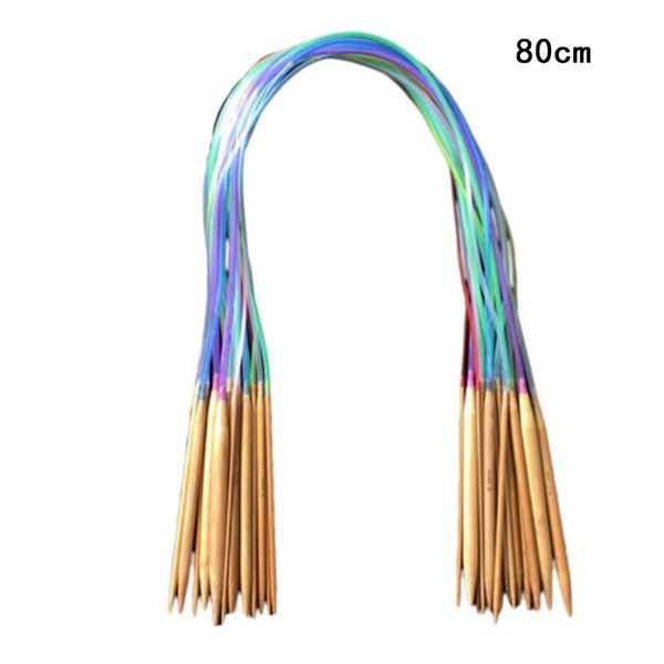 circular bamboo knitting needles set with colored tube 2.0mm-10.0mm 40cm-120cm, Black
circular bamboo knitting needles set with colored tube 2.0mm-10.0mm 40cm-120cm, Black