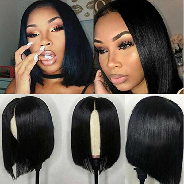 short bob lace front human hair wigs for women pre plucked hairline humain straight wig, Black;brown
short bob lace front human hair wigs for women pre plucked hairline humain straight wig, Black;brown