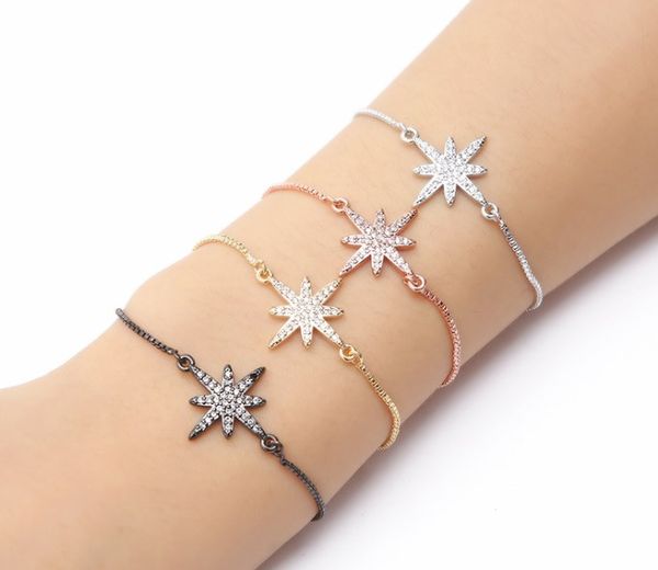 gold silver chain micro pave cz zircon cubic zirconia bracelet rope adjusted macrame snowflake bangle frd2 fashion, Black
gold silver chain micro pave cz zircon cubic zirconia bracelet rope adjusted macrame snowflake bangle frd2 fashion, Black