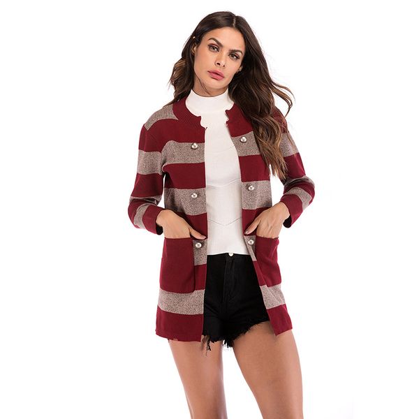 jackets women's suit jacket striped pockets female european size autumn baseball collar women's overcoat fashion casual moownuc, Black;brown 
jackets women's suit jacket striped pockets female european size autumn baseball collar women's overcoat fashion casual moownuc, Black;brown