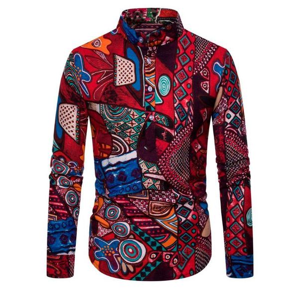 men casual shirt ethnic regular single breasted men's shirt long sleeve casual cotton linen printing hawaiian shirts, White;black
men casual shirt ethnic regular single breasted men's shirt long sleeve casual cotton linen printing hawaiian shirts, White;black