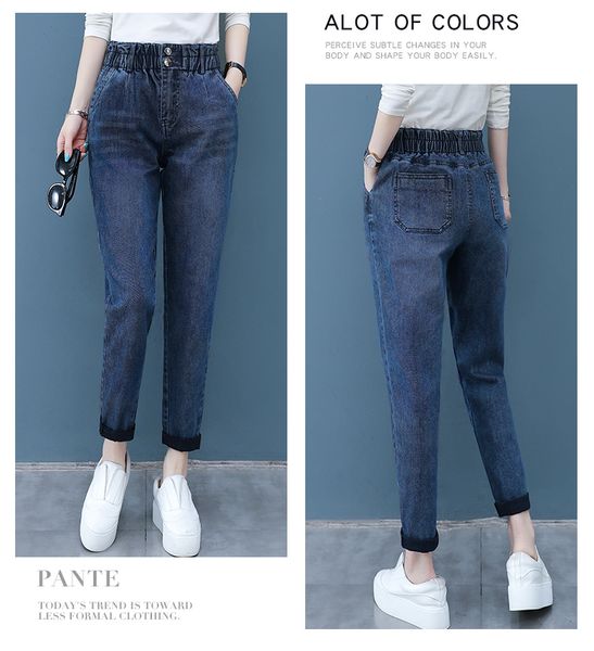 dark blue the new show thinelastic waist straight canister joker nine points leisure trousers
dark blue the new show thinelastic waist straight canister joker nine points leisure trousers