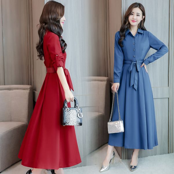 the new women's dress 2019 slim and slim medium-length women's fashion long-sleeved cotton and hemp dresses, Black;gray
the new women's dress 2019 slim and slim medium-length women's fashion long-sleeved cotton and hemp dresses, Black;gray
