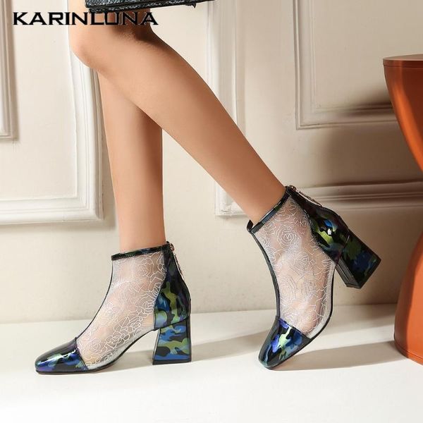 karin 2020 new fashion plus size 48 patent leather women boots square heels square toe zip boots spring/autumn women shoes, Black
karin 2020 new fashion plus size 48 patent leather women boots square heels square toe zip boots spring/autumn women shoes, Black