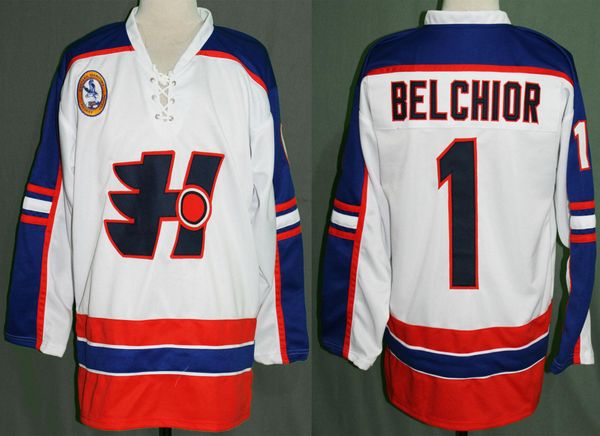 marco belchior 1 ha goon movie halifax highlanders white ice hockey jersey men's stitched custom number name jerseys, Black;red
marco belchior 1 ha goon movie halifax highlanders white ice hockey jersey men's stitched custom number name jerseys, Black;red