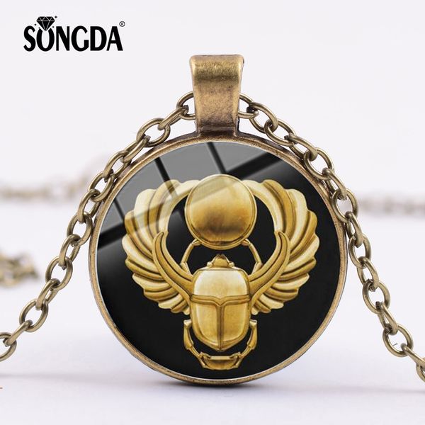 songda classic egyptian scarab amulet necklace ancient egypt animals beetle art totem pendant long chain necklace jewelry, Silver
songda classic egyptian scarab amulet necklace ancient egypt animals beetle art totem pendant long chain necklace jewelry, Silver