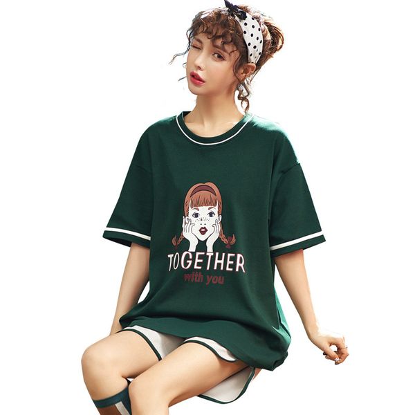 summer pajamas ladies short sleeve cotton sleepwear pijama korean version of lovely pyjamas women fresh thin cotton home wear, Blue;gray
summer pajamas ladies short sleeve cotton sleepwear pijama korean version of lovely pyjamas women fresh thin cotton home wear, Blue;gray