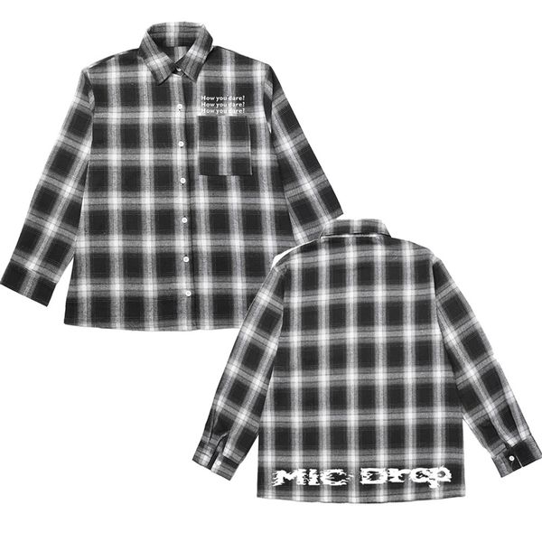 new arrival bangtan jimin same men and women fashion plaid blouse sweatshirt korean style pocket lightweight shirts kpop clothes, Black
new arrival bangtan jimin same men and women fashion plaid blouse sweatshirt korean style pocket lightweight shirts kpop clothes, Black