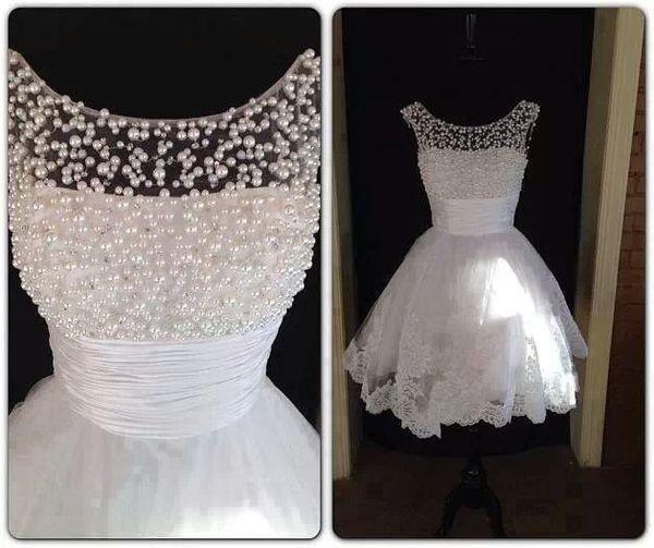 fitted short beach wedding dresses with pearl boat neckline appliques bottom see through bohemian wedding dress modest bridal gown, White
fitted short beach wedding dresses with pearl boat neckline appliques bottom see through bohemian wedding dress modest bridal gown, White