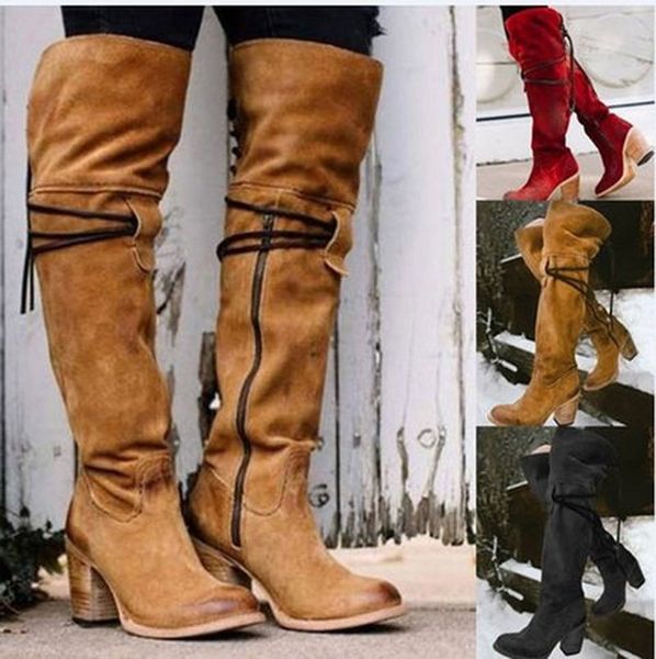 women over knee high boots chaussure booties gladiator high heels warm vintage pu leather shoes woman zapatos mujer sapato h722, Black
women over knee high boots chaussure booties gladiator high heels warm vintage pu leather shoes woman zapatos mujer sapato h722, Black