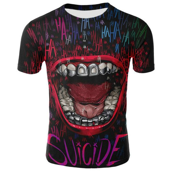 dressing2020 clown t shirt men/women joker face 3d printed terror fashion t-shirts size s-4xl, White;black
dressing2020 clown t shirt men/women joker face 3d printed terror fashion t-shirts size s-4xl, White;black