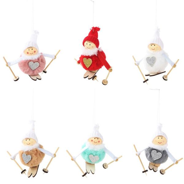 9x9cm cute cartoon skiing angel plush doll christmas tree pendant drop hanging ornaments snowman toys gift home party decoration
9x9cm cute cartoon skiing angel plush doll christmas tree pendant drop hanging ornaments snowman toys gift home party decoration