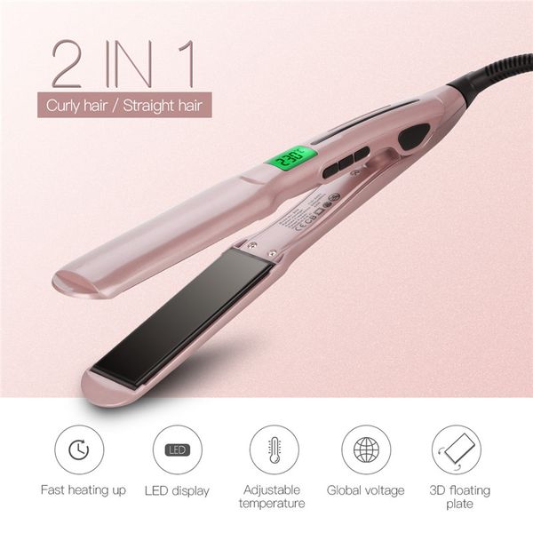 dry & wet professional hair straightener curler crimper corrugation wave flat irons ceramic straightening curling styling tools, Black
dry & wet professional hair straightener curler crimper corrugation wave flat irons ceramic straightening curling styling tools, Black