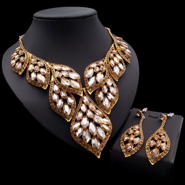 yulaili luxury vintge style wedding bridal jewelry sets rhinestone statement crystal necklace earrings for women ing, Black
yulaili luxury vintge style wedding bridal jewelry sets rhinestone statement crystal necklace earrings for women ing, Black