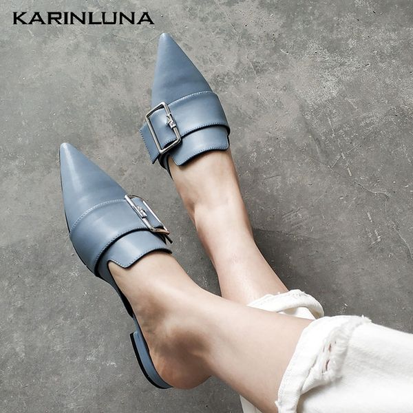 karinluna 2019 summer women shoes leisure pointed toe mules flats shoes woman, Black
karinluna 2019 summer women shoes leisure pointed toe mules flats shoes woman, Black