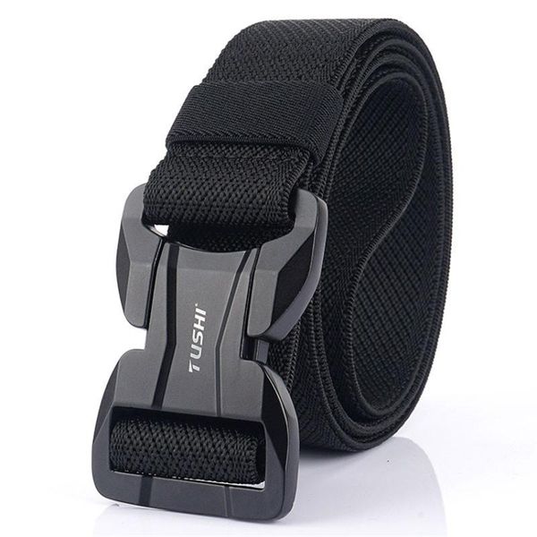 fashion elastic men belt casual canvas belt tactical alloy magnetic buckle male strap belts for jeans pants new, Black;brown
fashion elastic men belt casual canvas belt tactical alloy magnetic buckle male strap belts for jeans pants new, Black;brown