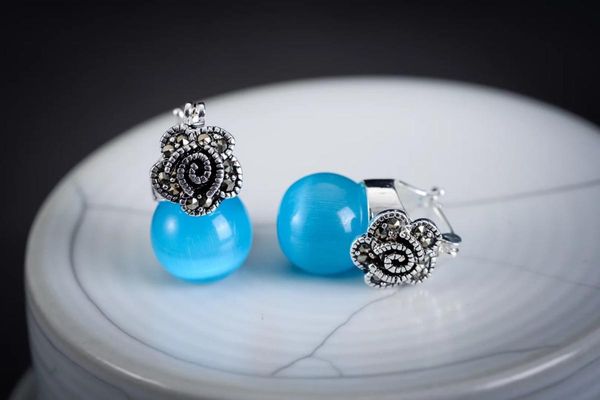 handmade natural blue white clear opal earrings -brincos ohrringe sterling silver jewelry earring
handmade natural blue white clear opal earrings -brincos ohrringe sterling silver jewelry earring