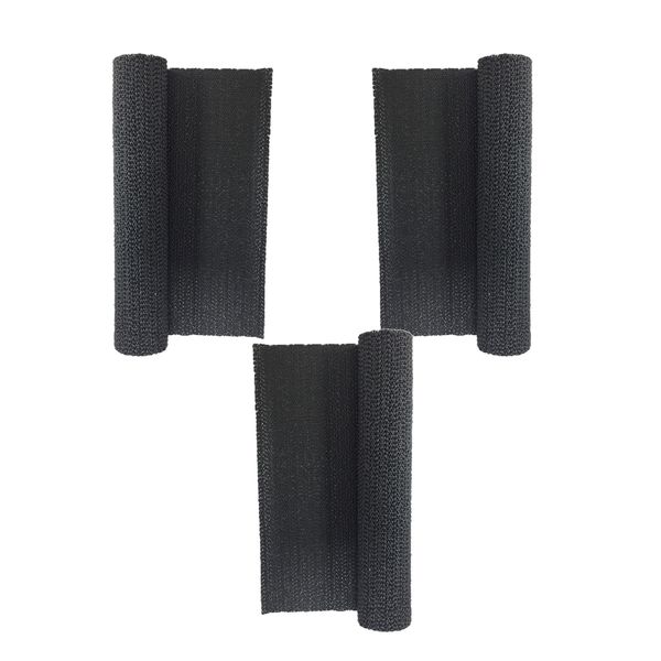 3 rolls black 30x150cm pvc foam rubber non-slip kitchen cupboard box liner drawer mat under rug grip
3 rolls black 30x150cm pvc foam rubber non-slip kitchen cupboard box liner drawer mat under rug grip
