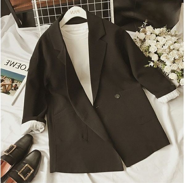 women's suits & blazers vintage casual plaid blazer women fashion double breasted office ladies jacket coat female notched collar long, White;black
women's suits & blazers vintage casual plaid blazer women fashion double breasted office ladies jacket coat female notched collar long, White;black