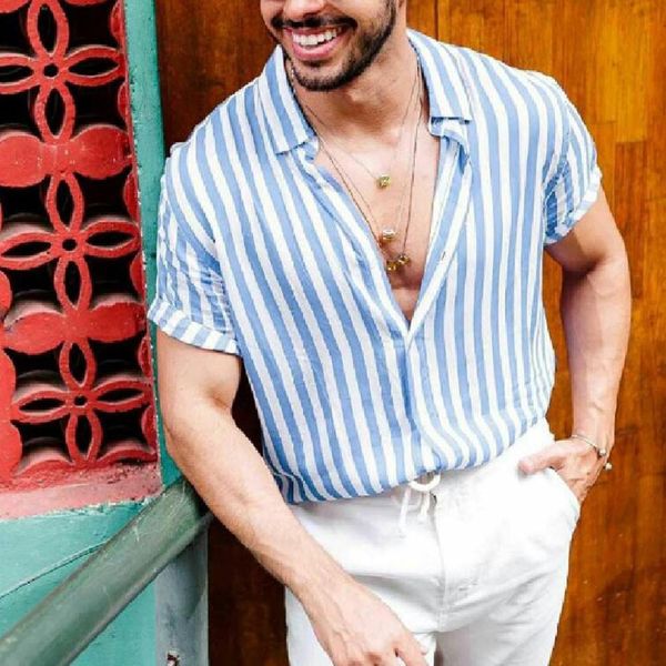 men's baggy beach hawaiian stripped short sleeve button retro shirts summer fashion 2019 holiday blouse soft blue, White;black
men's baggy beach hawaiian stripped short sleeve button retro shirts summer fashion 2019 holiday blouse soft blue, White;black