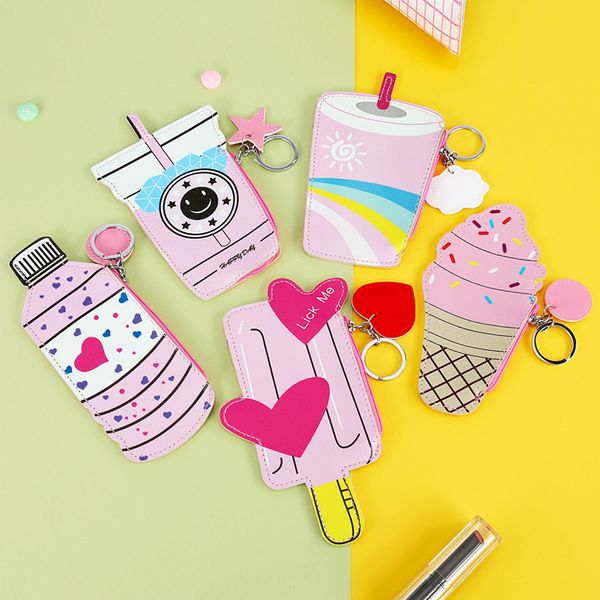 ice cream fruit animal diy design kids nice cute pu wallet coin purses with finger ring, White
ice cream fruit animal diy design kids nice cute pu wallet coin purses with finger ring, White