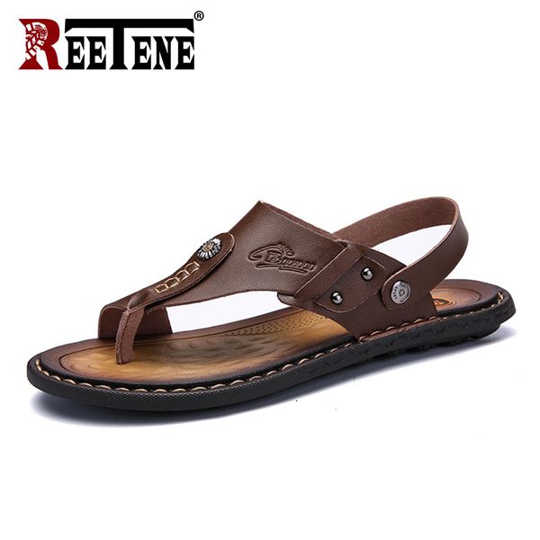 reetene men's sandals genuine leather men summer shoes leisure slippers flip-flops men comfortable footwear soft sandal y200702, Black
reetene men's sandals genuine leather men summer shoes leisure slippers flip-flops men comfortable footwear soft sandal y200702, Black