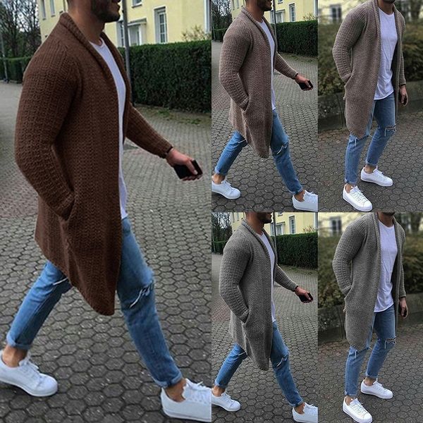 2019 autumn stylish men cardigan knitted sweaters streetwear casual solid long sleeve slim fit sweater overcoat plus size 3xl, White;black
2019 autumn stylish men cardigan knitted sweaters streetwear casual solid long sleeve slim fit sweater overcoat plus size 3xl, White;black