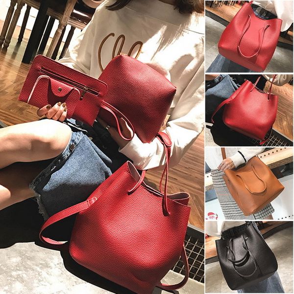 designer handbags women shoulder bags 4pcs women pattern leather handbag bag messenger bag package capacity female crossbody bag ladies