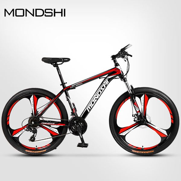 mondshi26-inch mountain bike 24-speed disc brake aluminum alloy frame absorbing front fork
mondshi26-inch mountain bike 24-speed disc brake aluminum alloy frame absorbing front fork