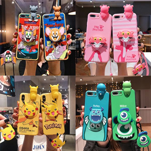 high luxury designer 3d doll matte cute cartoon silicone soft case for iphone x xr xs 11pro max 6s 7 8 plus cover with lanyard coque fundas
high luxury designer 3d doll matte cute cartoon silicone soft case for iphone x xr xs 11pro max 6s 7 8 plus cover with lanyard coque fundas