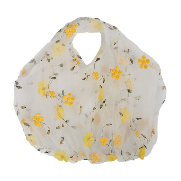women mesh tote organza embroidery flowers handbag eco yarn cloth bag large capacity shopping bag purses for girls
women mesh tote organza embroidery flowers handbag eco yarn cloth bag large capacity shopping bag purses for girls