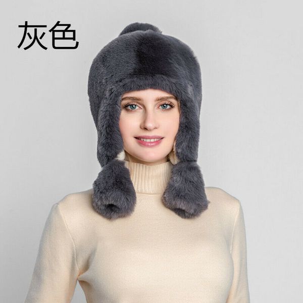 winter beanies pompom hats soft ski hat russian hat men women warm earmuffs thicken ear-flapped faux fur lei feng cap bonnet, Blue;gray
winter beanies pompom hats soft ski hat russian hat men women warm earmuffs thicken ear-flapped faux fur lei feng cap bonnet, Blue;gray