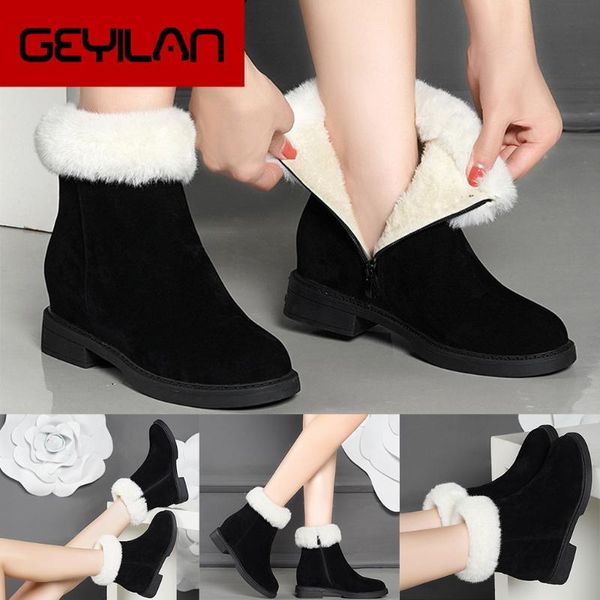 suede plush insole snow boots women ladies fashion casual round toe short ankle boots flock keep warm zipper low heel shoes, Black
suede plush insole snow boots women ladies fashion casual round toe short ankle boots flock keep warm zipper low heel shoes, Black