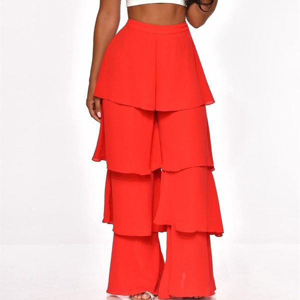 women's pants & capris women cascading ruffle loose streetwear hippie high waist wide leg ruffles solid casual trousers, Black;white
women's pants & capris women cascading ruffle loose streetwear hippie high waist wide leg ruffles solid casual trousers, Black;white