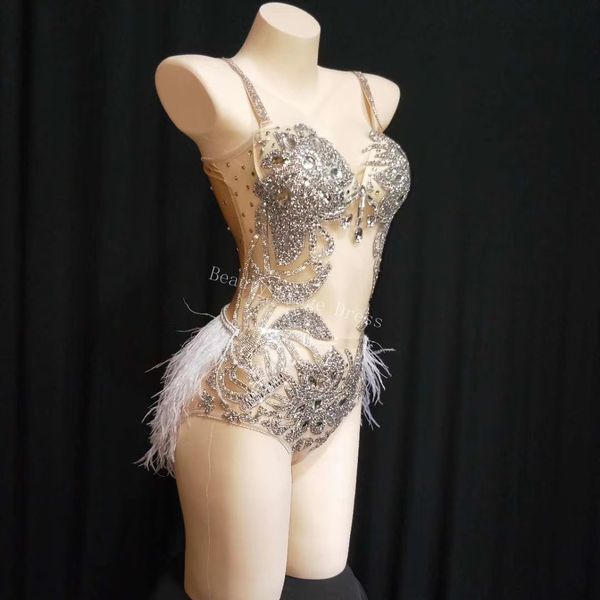 sparkly silver rhinestones see through bodysuit feather hips leotard outfit women bar dance stage party dance costume dress rompers jumpsuit, Black;red
sparkly silver rhinestones see through bodysuit feather hips leotard outfit women bar dance stage party dance costume dress rompers jumpsuit, Black;red