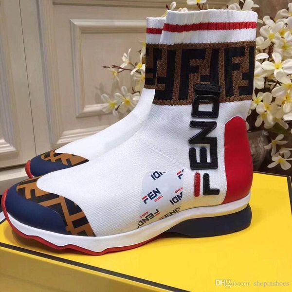 women knitting sock boots speed trainer casual shoes evening party boot man high ankle boots flat work boots with original box, Black
women knitting sock boots speed trainer casual shoes evening party boot man high ankle boots flat work boots with original box, Black