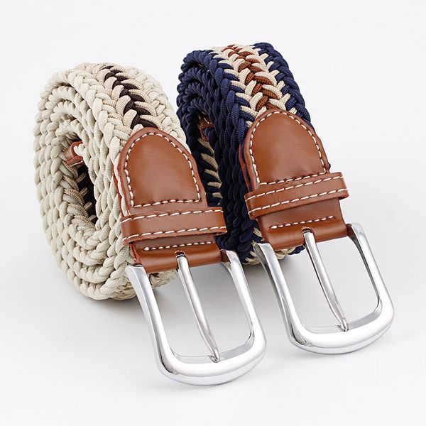 men's women's wovon belt metal nuddle buckle elastic canvas belt s546, Black;brown
men's women's wovon belt metal nuddle buckle elastic canvas belt s546, Black;brown
