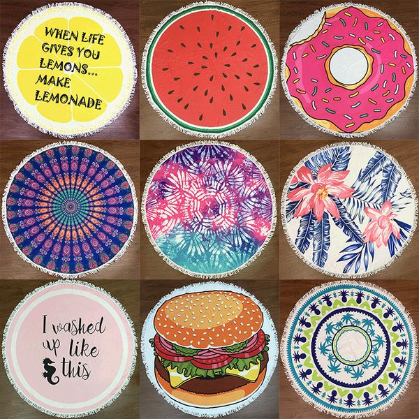 microfiber printed round beach towel mat polyester yoga blanket mat bikini outdoors sports swimming bath towel shawl wrap pad wx9-514
microfiber printed round beach towel mat polyester yoga blanket mat bikini outdoors sports swimming bath towel shawl wrap pad wx9-514