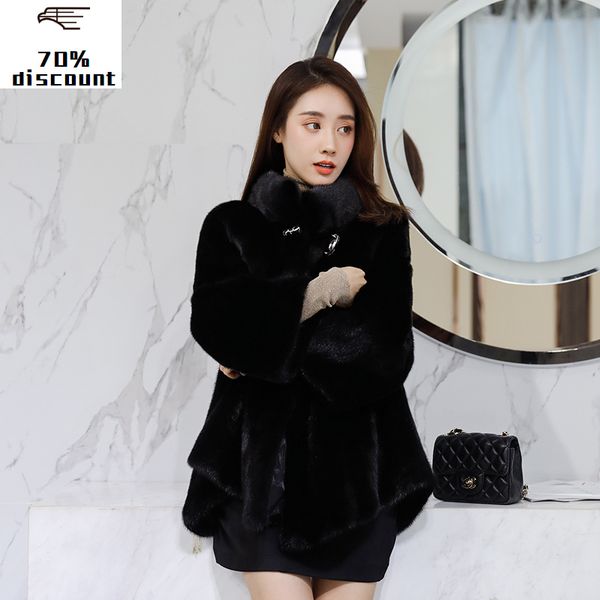real coat female luxury natural full pelt fur jackets winter jacket women vintage long jacket chaqueta mujer my, Black
real coat female luxury natural full pelt fur jackets winter jacket women vintage long jacket chaqueta mujer my, Black